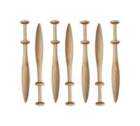 Kit De Encaje De Bolillos - Juego De Husillos De Madera, Herramientas Para Hacer Encaje | Mango Liso De Estilo Danés, 5,31 Pulgadas De Largo, Bobinas De Madera Dura Natural, Suministros Creativos Para