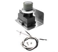 Kit de encendido 65737 con cable de tierra y botón, módulo de encendido de parrilla de barbacoa de repuesto para parrillas de lujo, fácil de instalar, plástico, goma, metal, negro y blanco