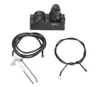 Kit de encendido con botón pulsador para generador de chispas con 2 salidas y cable de tierra para chimenea de gas, parrilla, estufa de barbacoa