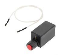 Kit de encendido electrónico de gas de repuesto con generador de chispas de pulso de botón y cable de 500 mm, interruptor de encendido resistente al calor compatible con barbacoa