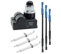Kit de encendido TS-IG3007 para parrilla Memphis 4 en 1, encendedor de repuesto con 3 cables y 3 electrodos de cerámica, fácil instalación, montaje de arranque de gas, accesorio de barbacoa al aire