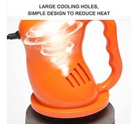 Kit de encerador para máquina pulidora de automóviles eléctricos con 2 Almohadillas 40 W de Alta Potencia 12 V Mango ergonómico para Detalles de automóviles Pulido y Encerado en (Orange)