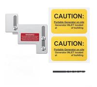 Kit de enclavamiento de generador horizontal compatible con interruptores de tablero de distribución Eaton Cutler Hammer CH Series 150A y 200A, espaciado de 0.5 pulgadas principal a interruptores de