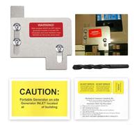 Kit de enclavamiento de generador para paneles Eaton serie CH, compatible con cajas de interruptores monofásicos TAN 150A y 200A, aleación de aluminio, Horizo de 2 circuitos