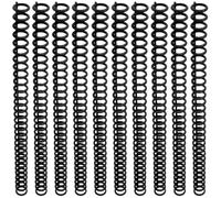 Kit de encuadernación de libros de 10 piezas con capacidad para 85 hojas, lomos de encuadernación con peine con hebilla móvil, plástico cortable para cuadernos de tamaño A4 y papeles de prueba