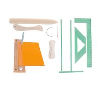 Kit de encuadernación de libros, juego de guía de perforaciones de madera, suministros de costura, manual para profesores de archivos, adultos, estudiantes, manualidades de papel, cuadernos de álbumes