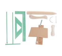 Kit de encuadernación de libros, juego de herramientas de perforación de madera, carpeta portátil con punzón curvado manual para estudiantes, cuadernos de archivos escolares, adultos, entusiastas y