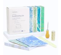 Kit de encuadernación de OurHands - Incluye herramientas, instrucciones y papel premium para hacer tres tipos de cuaderno