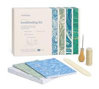 Kit de encuadernación de OurHands - Incluye herramientas, instrucciones y papel premium para hacer tres tipos de cuaderno