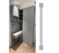 Kit de enderezador de gabinete, rectificador de puerta de aluminio de longitud completa de 210 cm para armarios de madera maciza, diseño anticaída, protección contra deformaciones para una mejor