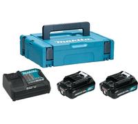 Kit de energía Makita de 12V con 2 baterías de máx. 2,0 Ah y cargador de batería