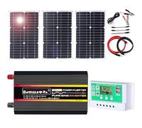 Kit de energía solar independiente de 10000 W con inversor de onda sinusoidal pura y controlador PWM de 50 A for vehículos recreativos, embarcaciones y soluciones de energía de emergencia.(75W)