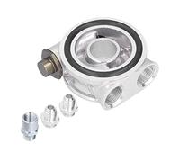 Kit de Enfriador de Aceite, Adaptador de Termostato de Placa Sándwich de Filtro de Enfriador de Aceite de Coche Universal 3 / 4in 16-UNF AN10 M18x1.5mm Accesorio