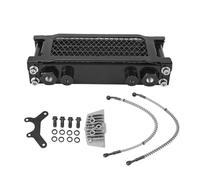 Kit de Enfriador de Aceite para Motocicleta 4 Filas, Radiador de Aceite de Aluminio, Compatible con Monkey 125 y Motores 50cc-150cc, Reemplazo para Kayo Apollo Loncin Zongshen