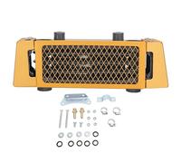 Kit de enfriador de aceite para motocicleta, radiador de enfriamiento de aceite de motor de aluminio, potenciador de rendimiento de enfriamiento rápido para motocicletas de 50 a