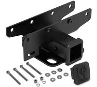 Kit de enganche y cubierta Tyger Auto TG-HC2J003B compatible con Jeep Wrangler JL/JLU 2018-2024 (incluye motor di sel 20-24; 21-24 4xe) Enganche