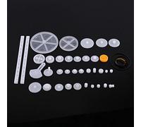 Kit de Engranajes de Plástico, Juego de Repuestos para Motor, Piezas de Modelado y Construcción, Relación de Transmisión Pequeña