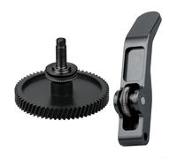 Kit de engranajes extrusores de acero endurecido con revestimiento DLC para BambuLab A1 y A1 para mini impresoras 3D, alta resistencia al desgaste para PLA ABS para PETG para filamento TPU (negro)