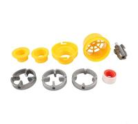 Kit de enhebrador de tubos de PVC de 4 piezas para taladro eléctrico manual, abridor de tuberías de agua de 4 y 6 puntos con juego de troqueles, compatible con plástico y metal Pi