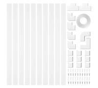 Kit de Enlace de Cable - Trunking para Cables eléctricos | Administración de conductos de Cable Trunkiing | Organizador de Cabina de Duradero para protección y ordenación de cableado de la of