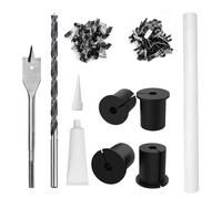 Kit de enrutamiento de cable de 1 pulgada para Starlink, 4 bujes de ojales de pared Starlink kit de enrutamiento de mampostería que incluye herramienta de cables de rosca a través de la pared para