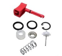 Kit de entrada de aire y conjunto de gatillo D93 para llave de la serie 2135, compatible con 2131-K303, juego de 8 piezas, rojo/negro/plata, material de goma