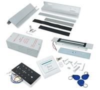 Kit de Entrada de Puerta de Control de Acceso Completo con Cerradura magnética Oculta de 280 kg y Soporte UL