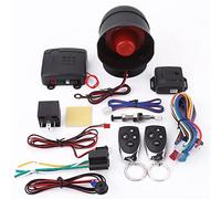 Kit de entrada sin llave del sistema de protección de seguridad de alarma de coche universal con sirena de 2 controles remotos