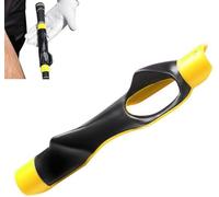 Kit de entrenador de agarre de golf, entrenador de agarre para mano derecha, ayuda de entrenamiento para mejorar la posición de la mano, con diseño ergonómico, mejora la fuerza de agarre,Yellow