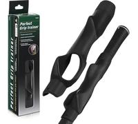 Kit de entrenador de agarre de golf, entrenador de agarre para mano derecha, ayuda de entrenamiento para mejorar la posición de la mano, con diseño ergonómico, mejora la fuerza de agarre,Black
