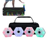 Kit de entrenamiento de agilidad con luces deportivas, luces de reacción, mejora el tiempo de reacción, ajuste automático de brillo, análisis de datos en tiempo real mediante la aplicación, carga USB
