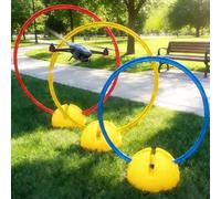 Kit de entrenamiento de carreras de drones, kit de entrenamiento for principiantes for liga/competición de drones, dron RC de carreras con puerta de carrera de obstáculos(60cm)