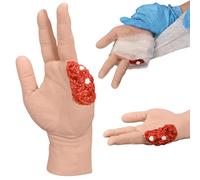 Kit de entrenamiento de embalaje de heridas, modelo de mano para práctica de hemostasia, simula escenarios del mundo real, reutilizable para enseñar y entrenar en situaciones de emergencia médica
