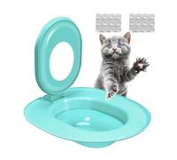 Kit de entrenamiento de inodoro para gatos, asiento de enseñanza para gatitos, kit de aprendizaje de inodoro antiadherente para el hogar, apartamento, baño, orinal