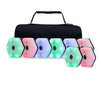 Kit de entrenamiento de luces de reacción de agilidad, entrenamiento de velocidad y reflejo para boxeo, 8 luces con aplicación para mejorar el enfoque y la agilidad para todas las edades