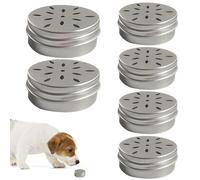 Kit de entrenamiento de olores de 6 uds, Kit de entrenamiento de aromas para perros pequeños de 2, 68x1, 02, caja de fragancia de aluminio para perros, resistente, contenedor de aromas para el trabaj
