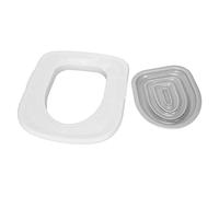 Cat Toilet Trainer Tool, Reutilizable Ecológico Universal Desmontable Cat Toilet Trainer para el Hogar (Bandeja Blanca, 1 Soporte Interior Gris)