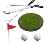 Kit de entrenamiento de putt en miniatura, simulación de deportes de escritorio, juego de desafío de golf para interiores, actividades de ocio, bola con agujero, tablero de práctica de objetivo