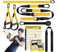 Kit de entrenamiento de resistencia para el hogar, correas de ejercicio de entrenamiento de resistencia con asas, anclaje de puerta y bolsa de transporte para gimnasio en casa, correas de