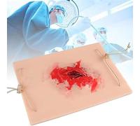 Kit de entrenamiento para el empaquetamiento de heridas quirúrgicas, kit de simulación de heridas, módulo de piel simulada con dispositivo portátil ajustable y reutilizable para practicar primeros aux
