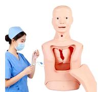 Kit de entrenamiento para el manejo de las vías respiratorias, maniquí profesional para intubación de tubo nasogástrico y traqueotomía, modelo avanzado de simulación sanitaria