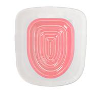 Kit De Entrenamiento para Inodoros para Gatos: Reutilizable, Respetuoso con El Medio Ambiente, Universal para Entrenador De Inodoros para Mascotas con Bandeja Blanca Y Soporte Interior (Rosa)