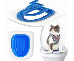 Kit de entrenamiento reutilizable para gatos para ir al baño, sistema universal de entrenamiento para mascotas para ayudar a tu gato a apren