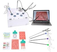 Kit de Entrenamiento Simulado Laparoscópico, kit de práctica de sutura, Juego Completo de Entrenamiento de Cirugía Incluye Instrumentos y Accesorios, para Uso de Estudiantes de Medicina en Ejercicios