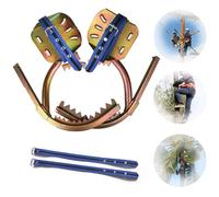 Kit de equipo de escalada de árboles duradero, picos antideslizantes de acero inoxidable y arnés de seguridad, equipo esencial para arboristas, aventuras al aire libre y mantenimiento de árboles