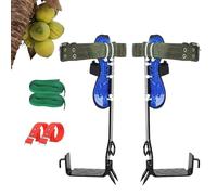 Kit de Equipo para Escalar Postes,Kit de Equipo para Escalar árboles - Herramientas de Trabajo para árboles con púas para trepar Postes | Púas para árboles con Antideslizante y Correas de