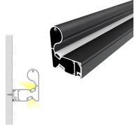 Kit de escalera de aluminio con canal de iluminación LED, barandilla luminiscente de 15 pies para mayor seguridad y estilo y diseño resistente a la intemperie