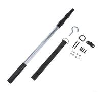 Kit de escalera de ático, sistema de cuerda de gancho extraíble para puerta de escalera de ático, kit desplegable de aleación de aluminio de larga duración