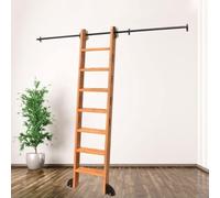 Kit de Escalera retráctil Deslizante: Sistema de riel Redondo para un fácil Acceso al hogar, Interiores y áticos: diseño Que Ahorra Espacio para una funcionalidad