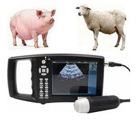 Kit de escáner de ultrasonido veterinario para detección de embarazo en animales con sonda mecánica de 3,5 MHz y pantalla LED de 5,6 pulgadas